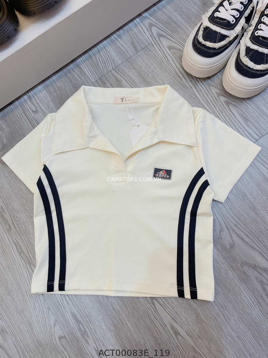 Hassy | Áo croptop polo sọc viền  HS | Hassy.vn - Thời trang nữ hot trend