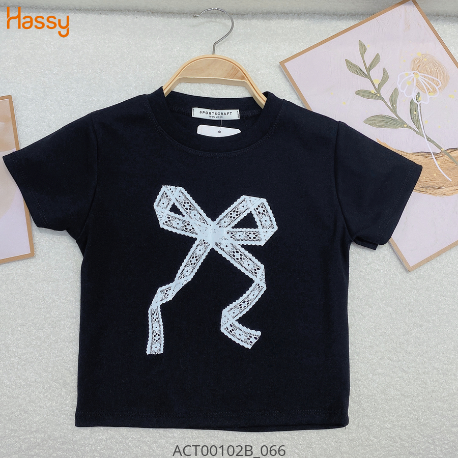 Hassy | Áo croptop in hình nơ ren lưới UN | Hassy.vn - Thời trang nữ hot trend