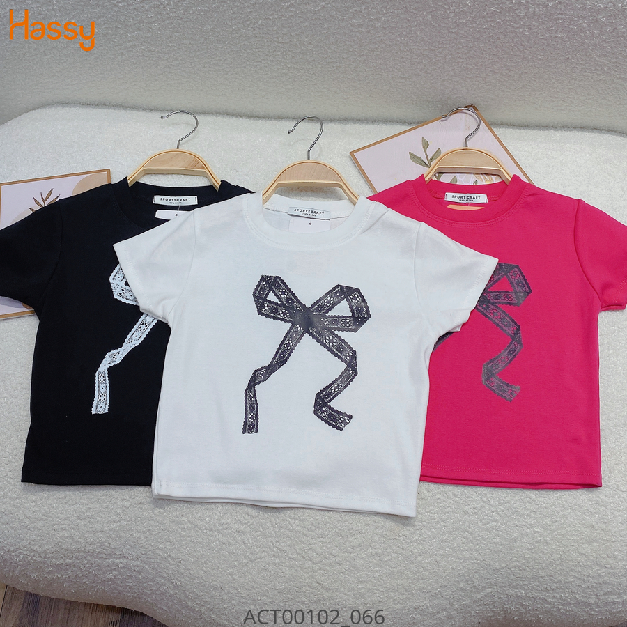 Hassy | Áo croptop in hình nơ ren lưới UN | Hassy.vn - Thời trang nữ hot trend