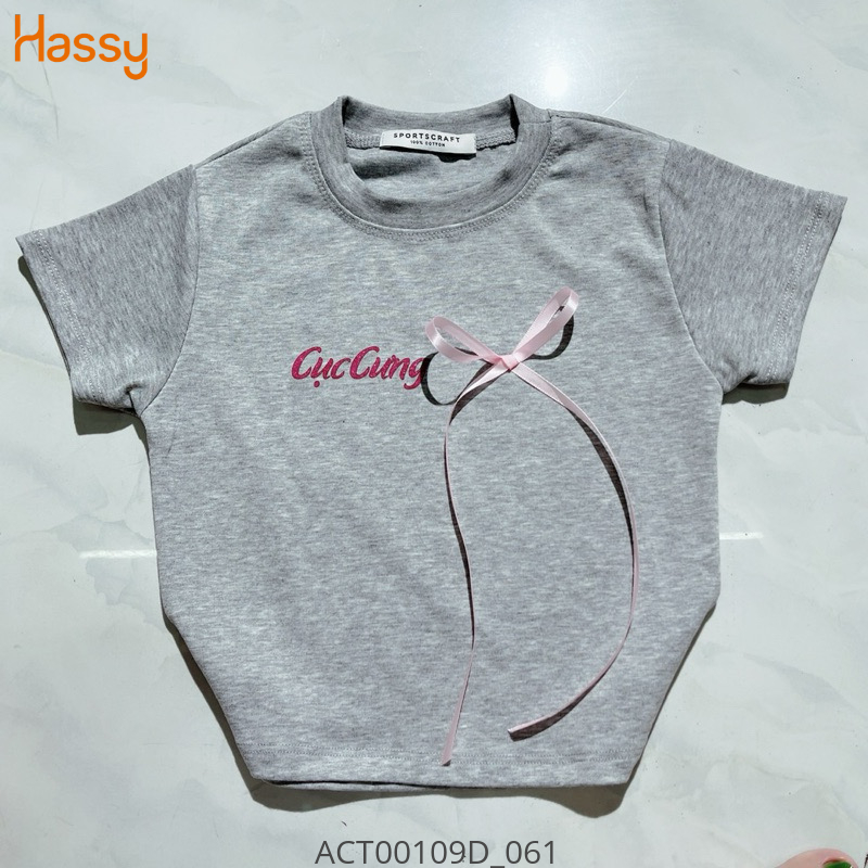 Hassy | Áo croptop cục cưng đính nơ ruy băng dễ thương UN | Hassy.vn - Thời trang nữ hot trend