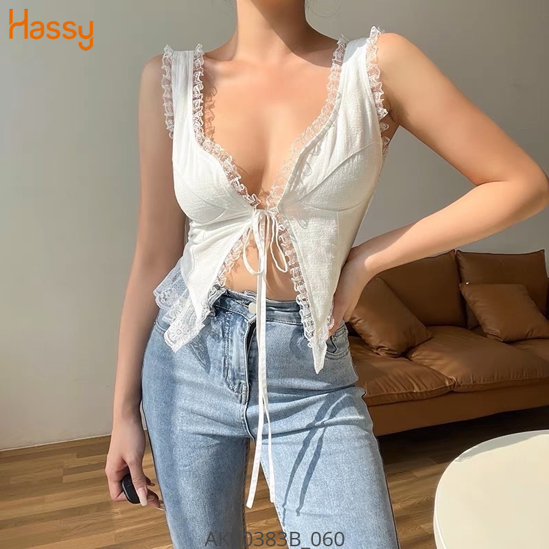 Hassy | Áo xốp viền ren quyến rũ nữ tính UN | Hassy.vn - Thời trang nữ hot trend