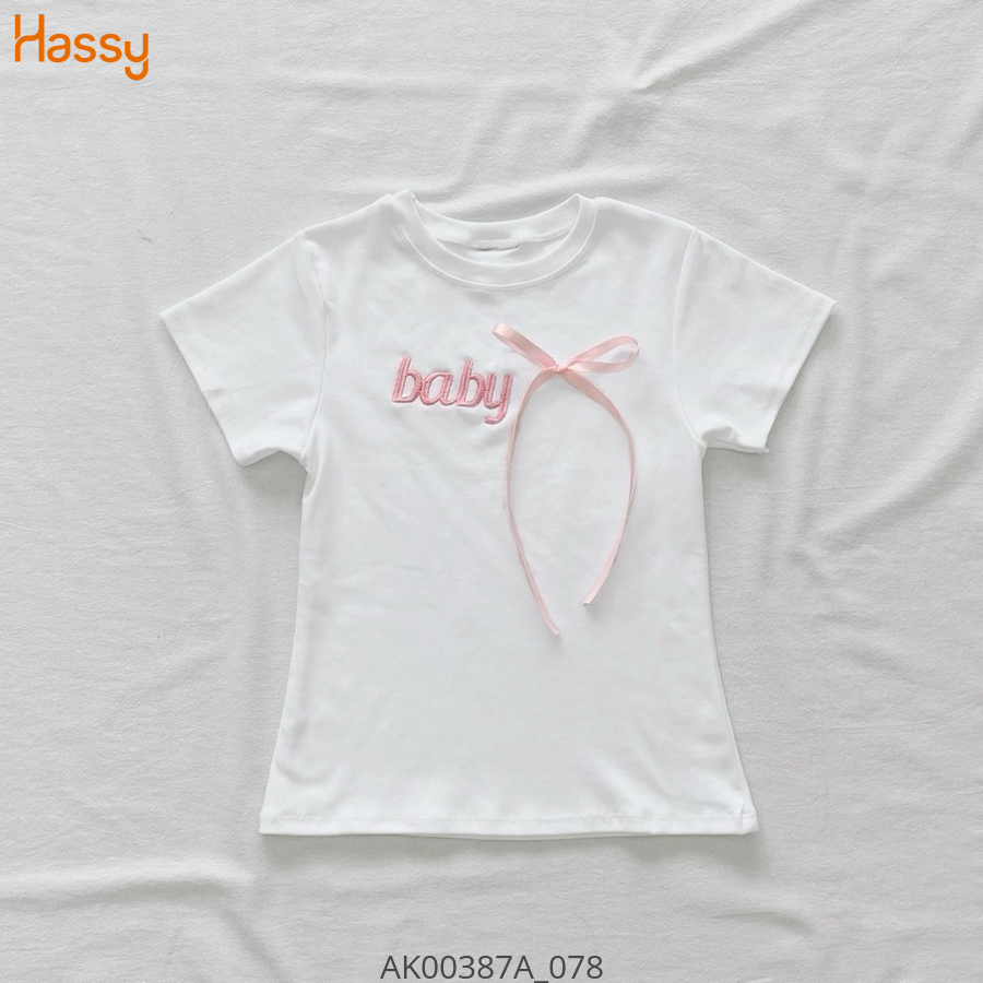 Hassy | Áo babytee in hình size s cuccung nơ hồng UN | Hassy.vn - Thời trang nữ hot trend