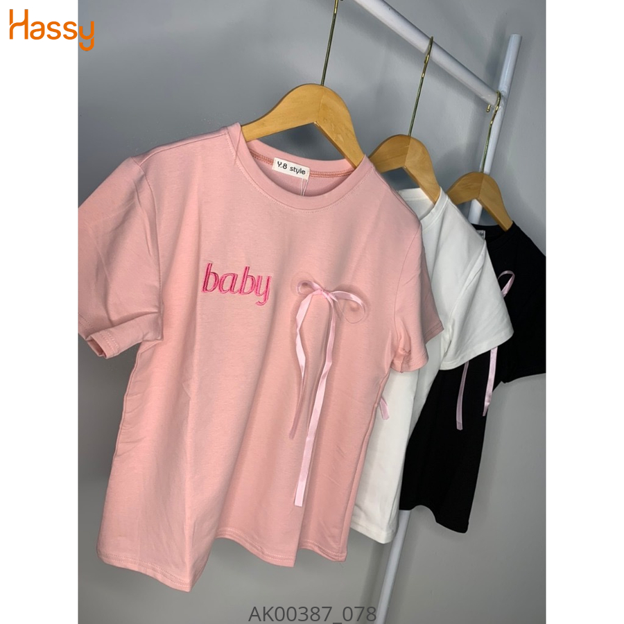 Hassy | Áo babytee in hình size s cuccung nơ hồng UN | Hassy.vn - Thời trang nữ hot trend