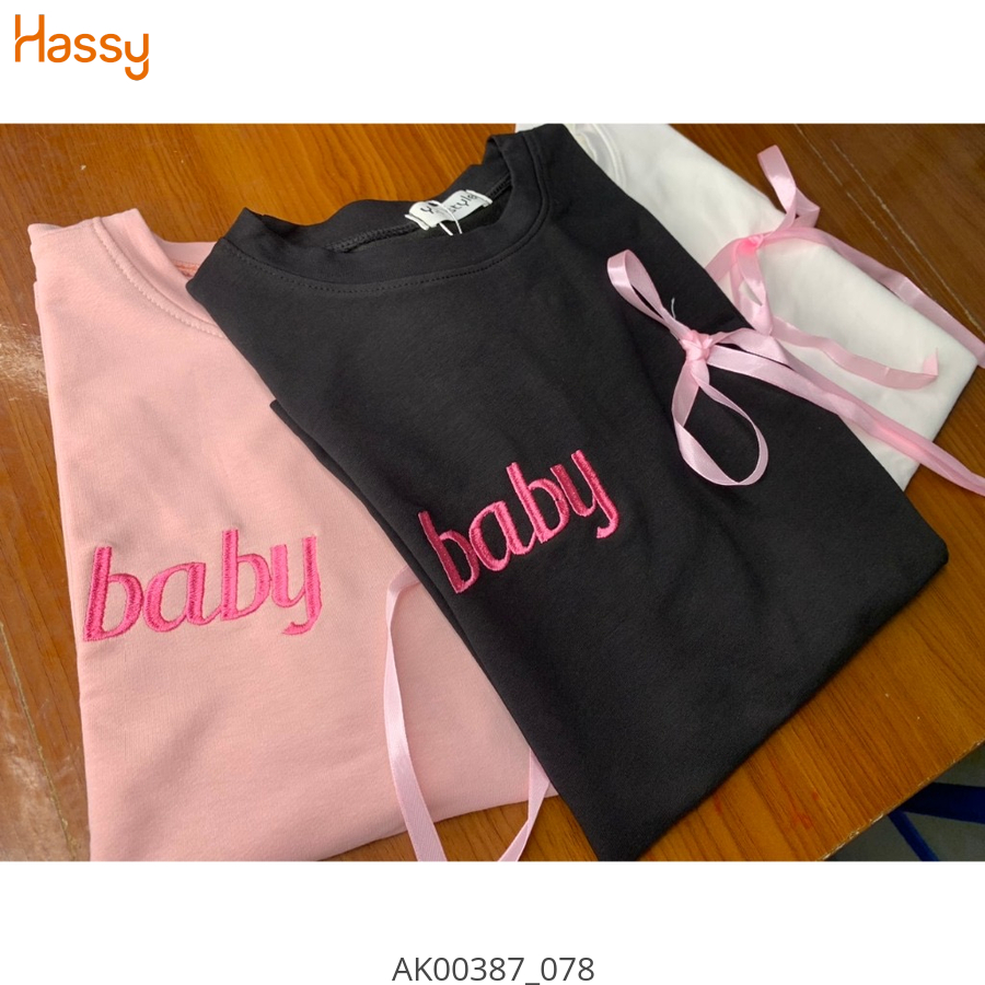 Hassy | Áo babytee in hình size s cuccung nơ hồng UN | Hassy.vn - Thời trang nữ hot trend