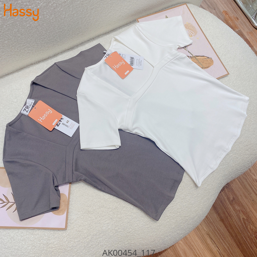 Hassy | Áo borip cổ vuông tay ngắn phong cách HS | Hassy.vn - Thời trang nữ hot trend