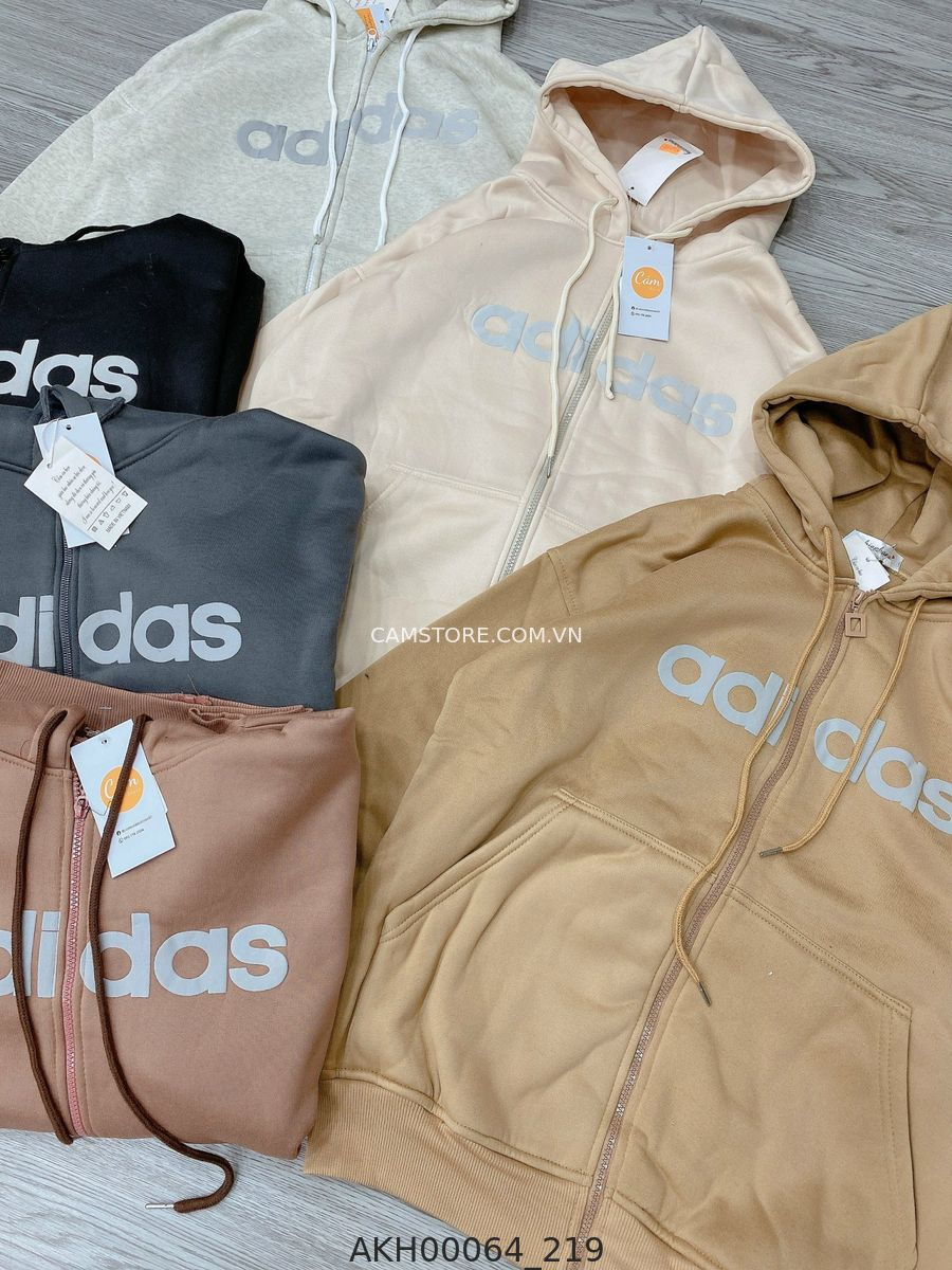 Hassy | Áo khoác nỉ dây kéo Adidas Quảng Châu form rộng HS  | Hassy.vn - Thời trang nữ hot trend