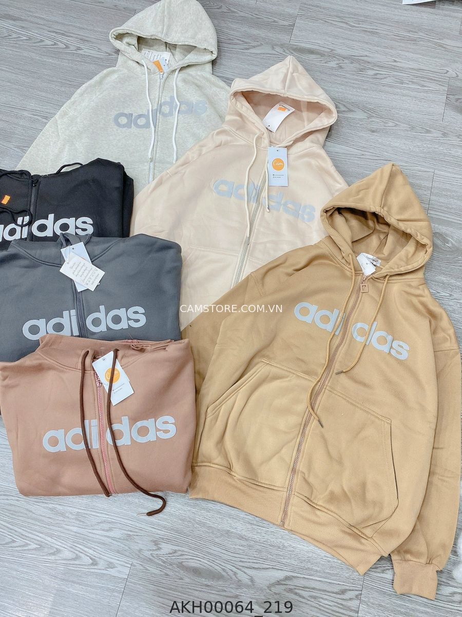 Hassy | Áo khoác nỉ dây kéo Adidas Quảng Châu form rộng HS  | Hassy.vn - Thời trang nữ hot trend