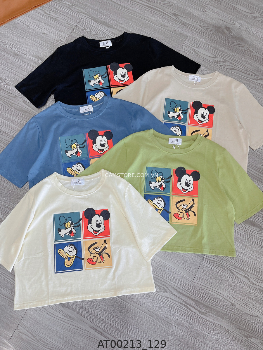 Hassy | Áo thun crop form rộng chuột mickey HS | Hassy.vn - Thời trang nữ hot trend