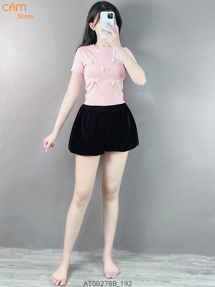 Hassy | Áo thun babytee Quảng Châu đính nơ dễ thương HS | Hassy.vn - Thời trang nữ hot trend