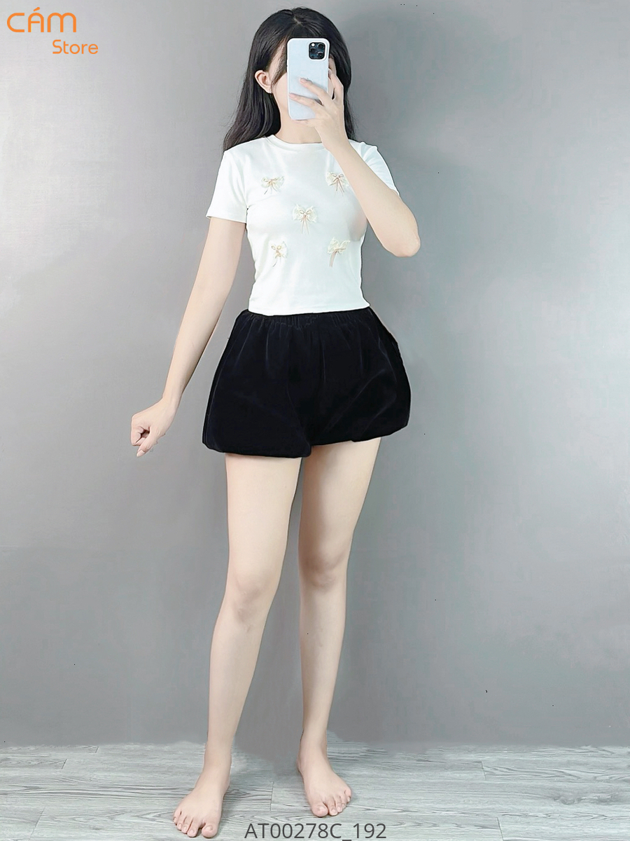 Hassy | Áo thun babytee Quảng Châu đính nơ dễ thương HS | Hassy.vn - Thời trang nữ hot trend