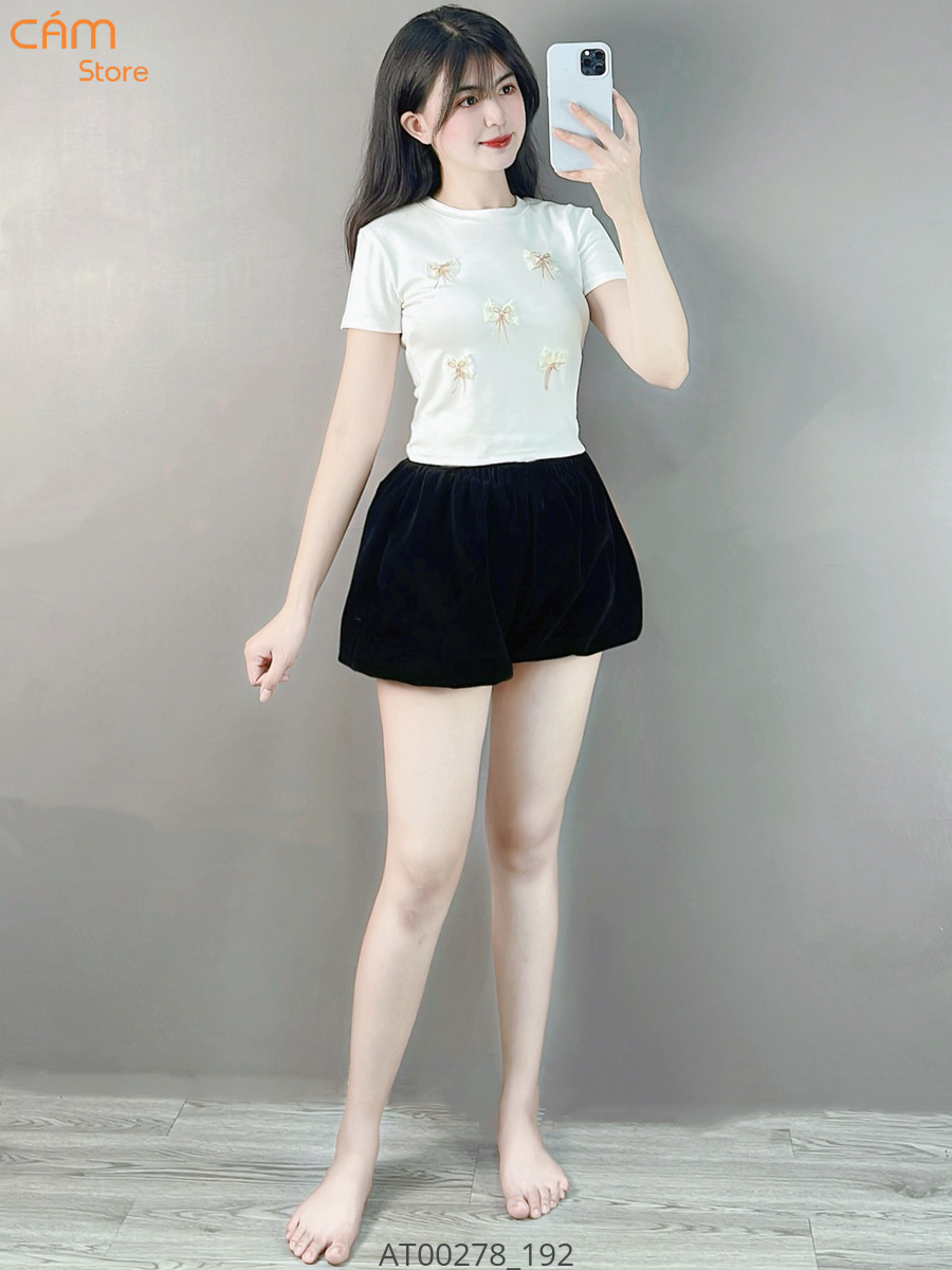 Hassy | Áo thun babytee Quảng Châu đính nơ dễ thương HS | Hassy.vn - Thời trang nữ hot trend