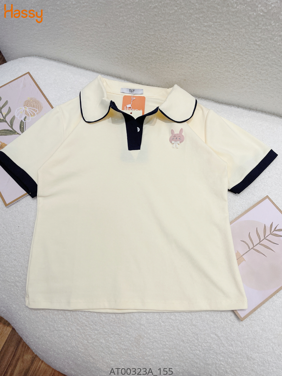 Hassy | Áo thun babytee cổ polo bèo thỏ nâu đáng yêu HS | Hassy.vn - Thời trang nữ hot trend