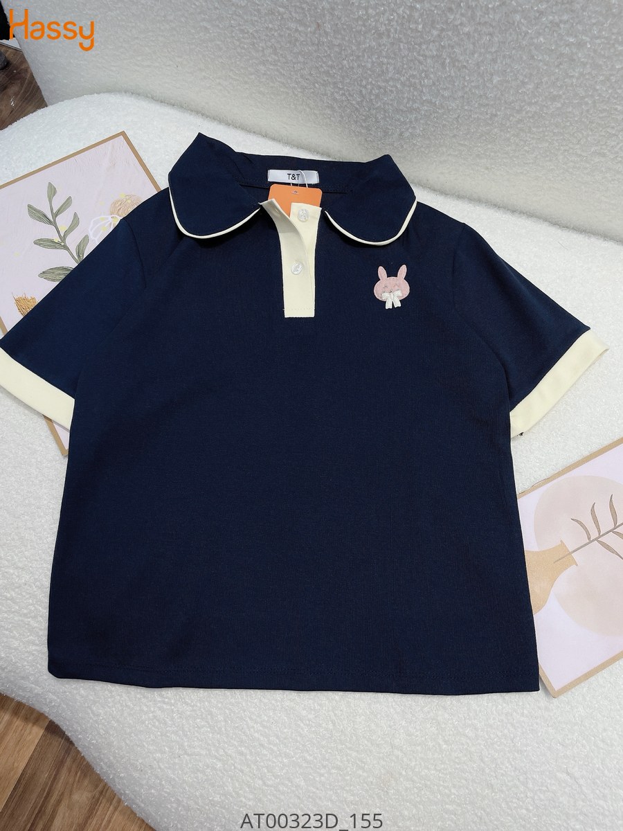 Hassy | Áo thun babytee cổ polo bèo thỏ nâu đáng yêu HS | Hassy.vn - Thời trang nữ hot trend