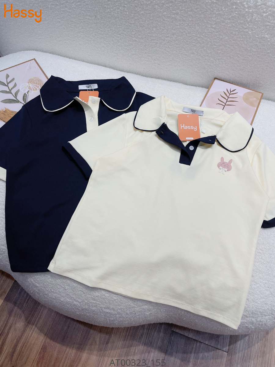 Hassy | Áo thun babytee cổ polo bèo thỏ nâu đáng yêu HS | Hassy.vn - Thời trang nữ hot trend