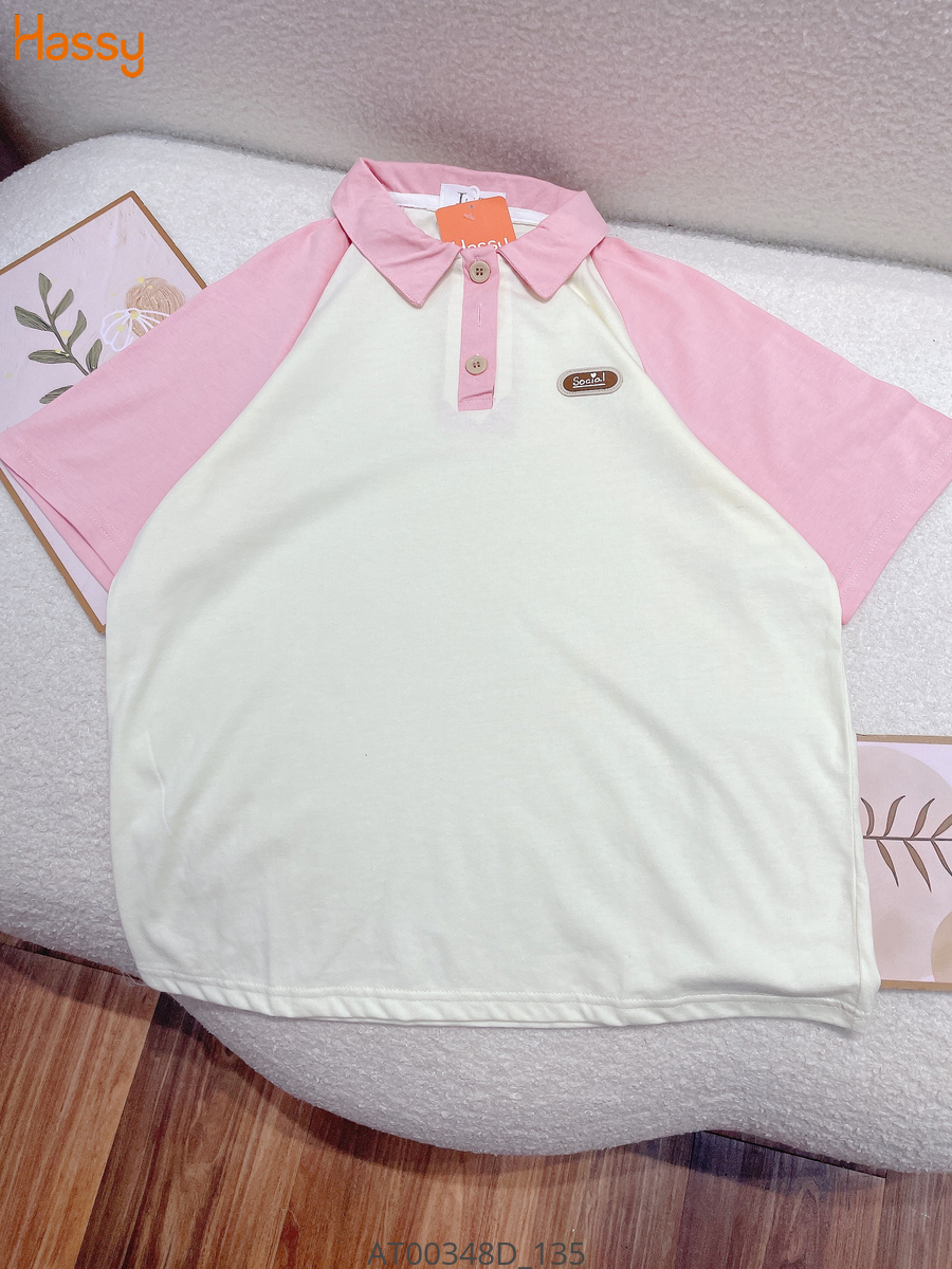 Hassy | Áo thun polo fprm rộng phối màu pastel xinh xắn HS | Hassy.vn - Thời trang nữ hot trend