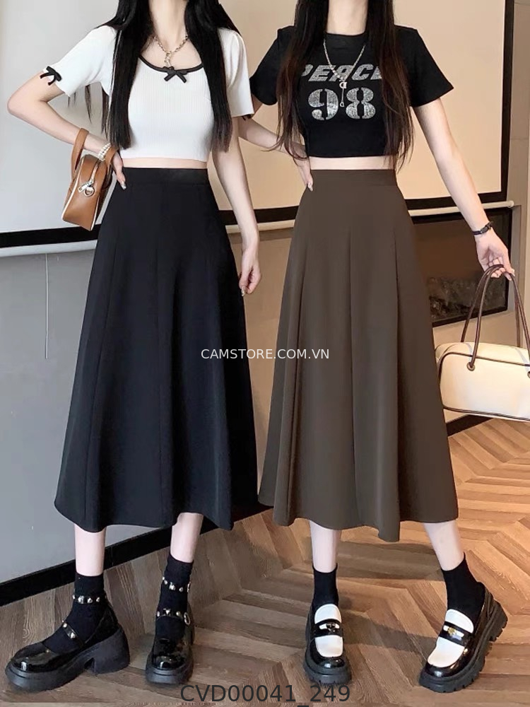 Hassy | Chân váy midi da lộn ulzzang dễ thương MM | Hassy.vn - Thời trang nữ hot trend