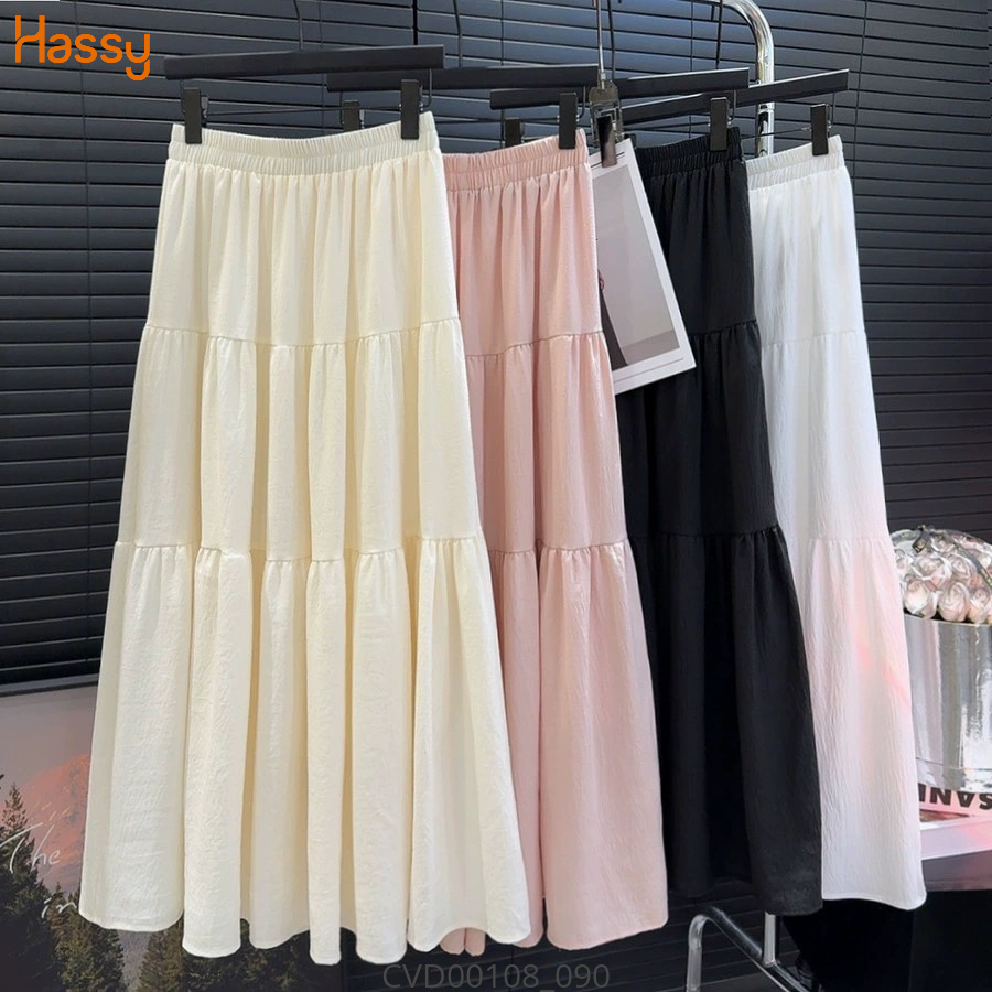 Hassy | Chân váy midi xoè lưng thun trơn TLBT | Hassy.vn - Thời trang nữ hot trend