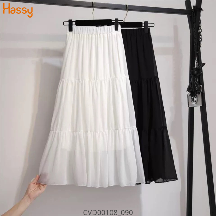 Hassy | Chân váy midi xoè lưng thun trơn TLBT | Hassy.vn - Thời trang nữ hot trend