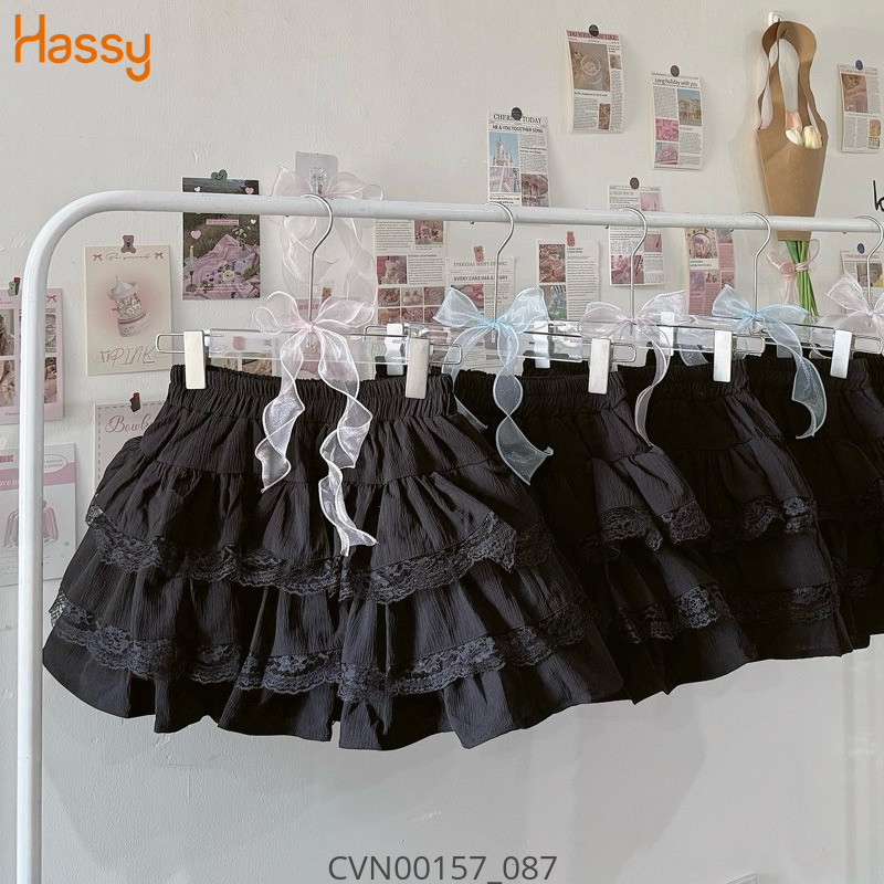 Hassy | Chân váy hai tầng phối ren có quần tiểu thư bánh bèo UN | Hassy.vn - Thời trang nữ hot trend