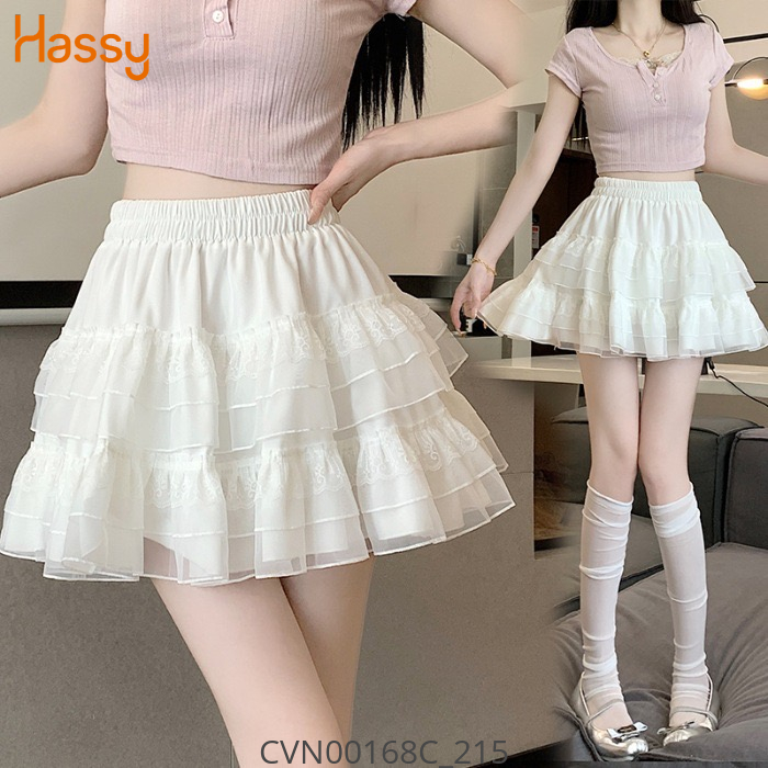 Hassy | Chân váy phối ren tầng Quảng Châu  HS | Hassy.vn - Thời trang nữ hot trend