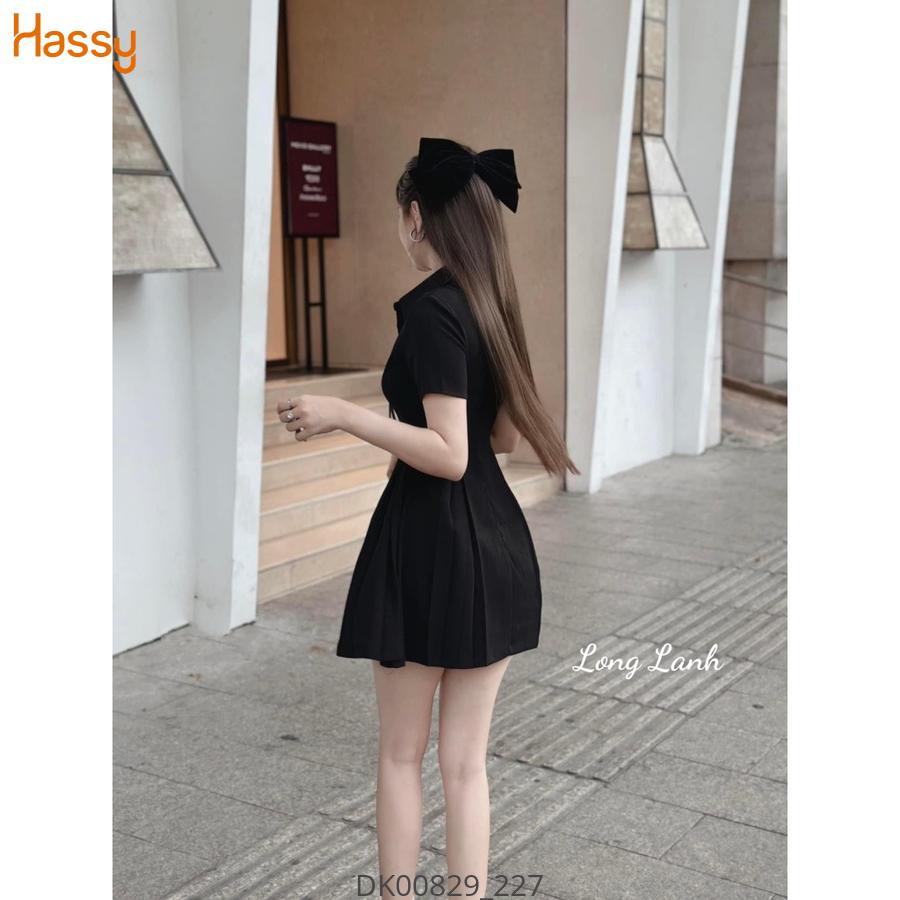 Hassy | Đầm smi xám chip ben eo 511 KT | Hassy.vn - Thời trang nữ hot trend