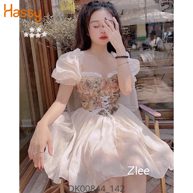 Hassy | Đầm voan phối bố xoè công chúa  MK | Hassy.vn - Thời trang nữ hot trend