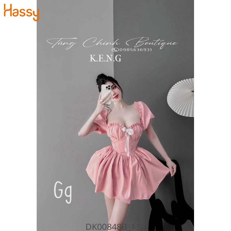 Hassy | Đầm mango tay bồng dún ngực xoè công chúa MK | Hassy.vn - Thời trang nữ hot trend