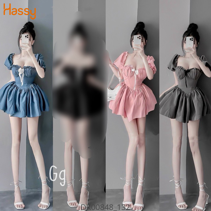 Hassy | Đầm mango tay bồng dún ngực xoè công chúa MK | Hassy.vn - Thời trang nữ hot trend