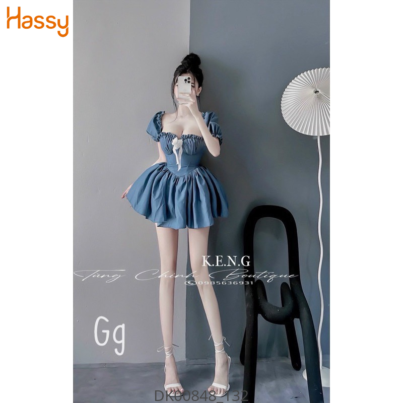 Hassy | Đầm mango tay bồng dún ngực xoè công chúa MK | Hassy.vn - Thời trang nữ hot trend