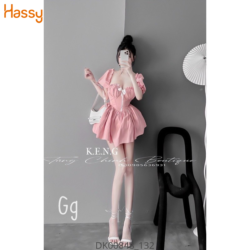 Hassy | Đầm mango tay bồng dún ngực xoè công chúa MK | Hassy.vn - Thời trang nữ hot trend