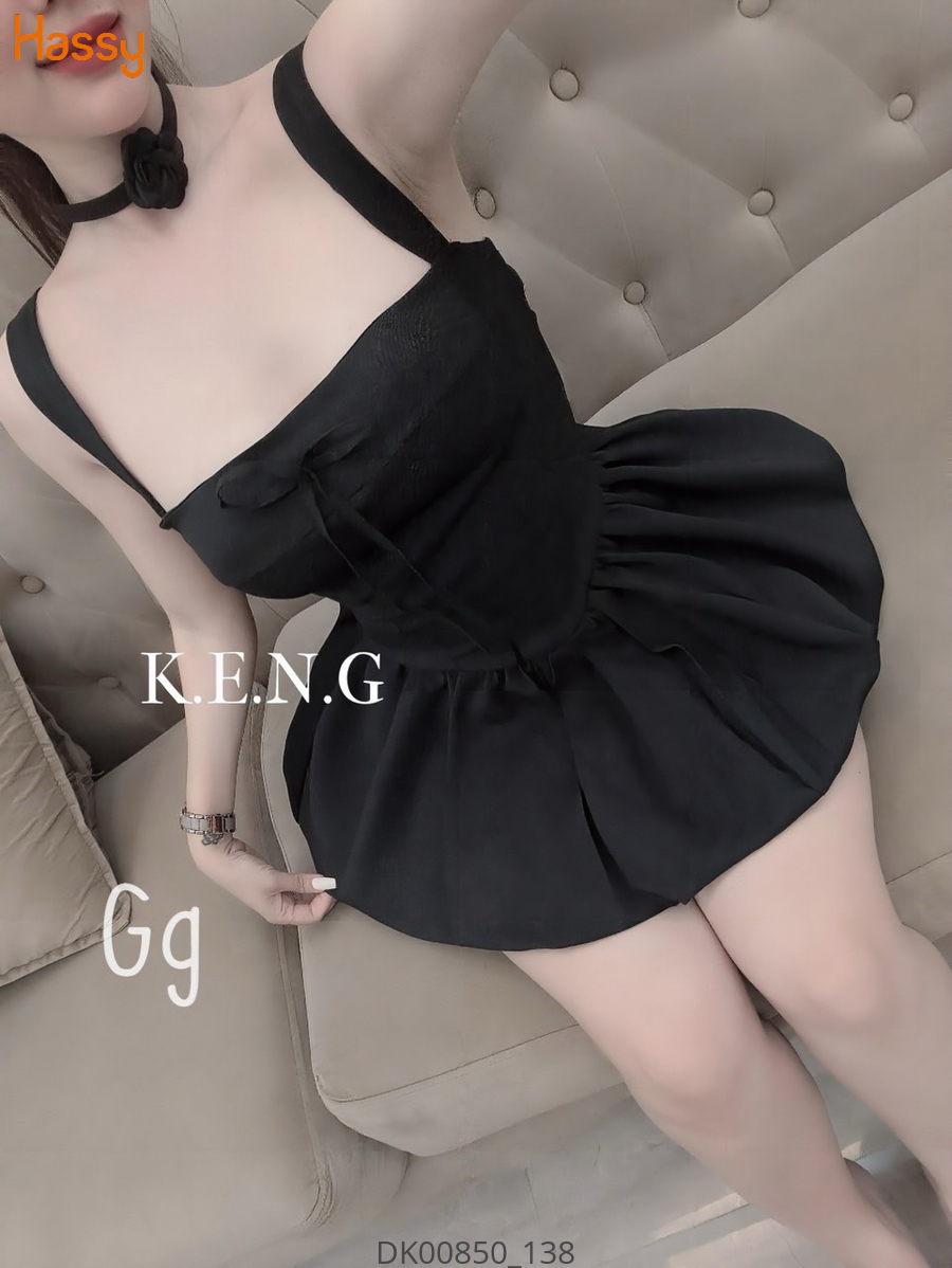 Hassy | Đầm bí coè hai dây nơ ngực dễ thương MK | Hassy.vn - Thời trang nữ hot trend