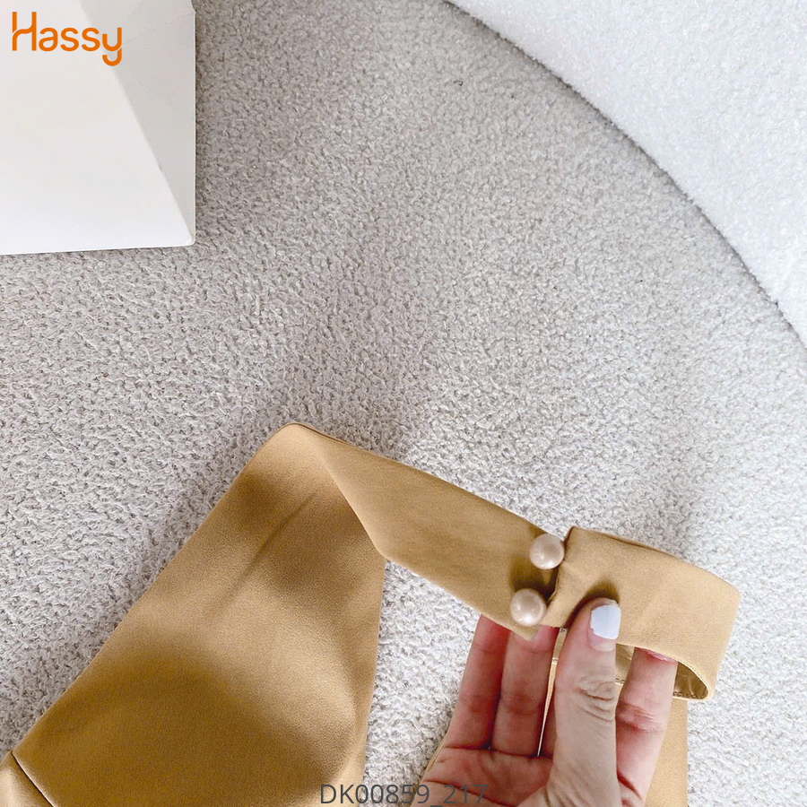 Hassy | Đầm nude cổ yếm túi nắp thân(22) | Hassy.vn - Thời trang nữ hot trend