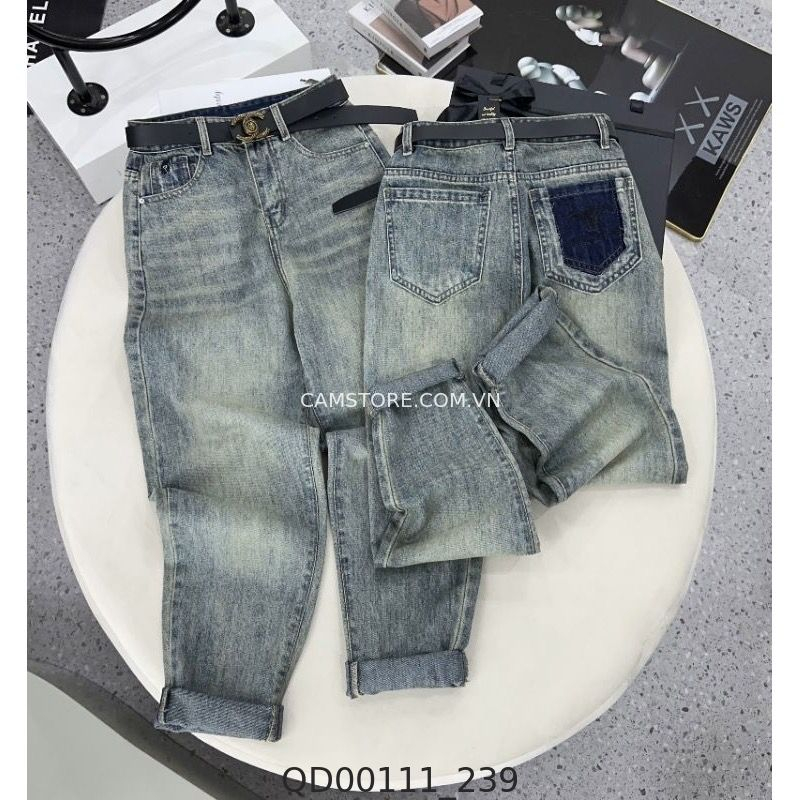 Hassy | Quần baggy jean thêu túi VNXK TM  | Hassy.vn - Thời trang nữ hot trend