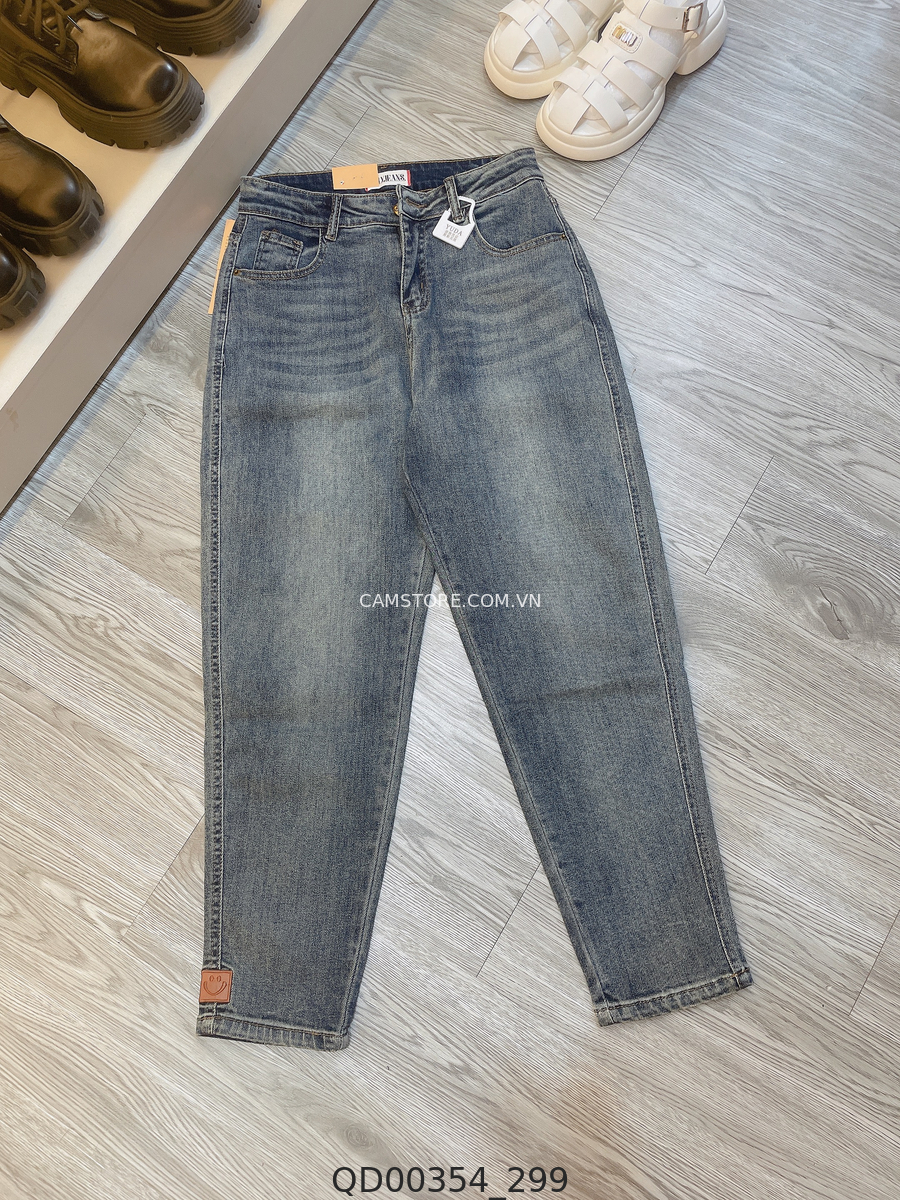 Hassy | Quần baggy jean Quảng Châu thêu mặt cười 3134  HS | Hassy.vn - Thời trang nữ hot trend