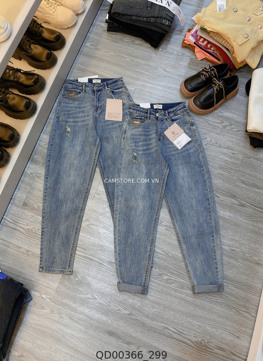 Hassy | Quần baggy jean Quảng Châu Lacoba tag da min1302 HS | Hassy.vn - Thời trang nữ hot trend