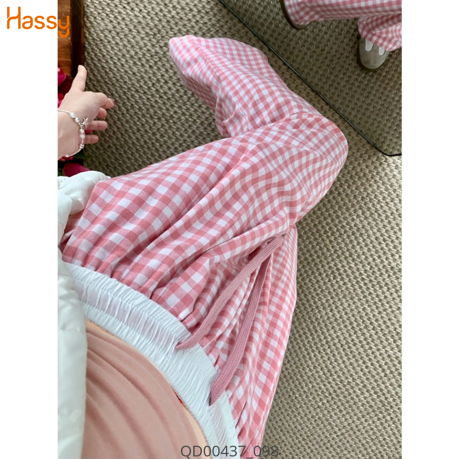 Hassy | Quần suông caro lưng thun rút năng động TLBT | Hassy.vn - Thời trang nữ hot trend