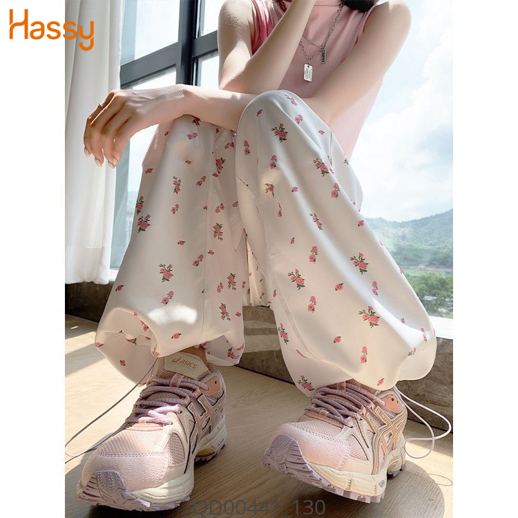 Hassy | Quần suông nỉ in hoa ulzzang có bo rút ống TLBT | Hassy.vn - Thời trang nữ hot trend