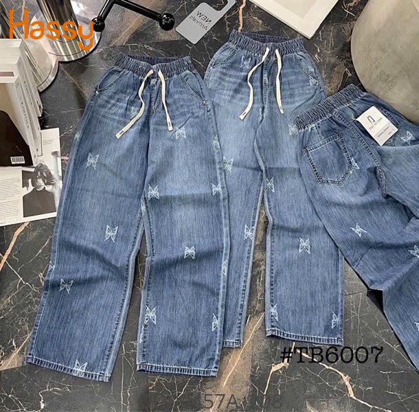 Hassy | Quần jean suông bướm lưng thun mát mịn CP6007 TN | Hassy.vn - Thời trang nữ hot trend