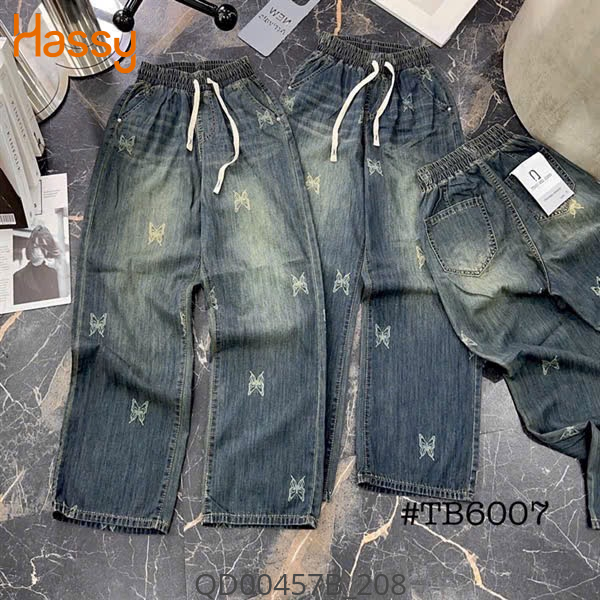 Hassy | Quần jean suông bướm lưng thun mát mịn CP6007 TN | Hassy.vn - Thời trang nữ hot trend