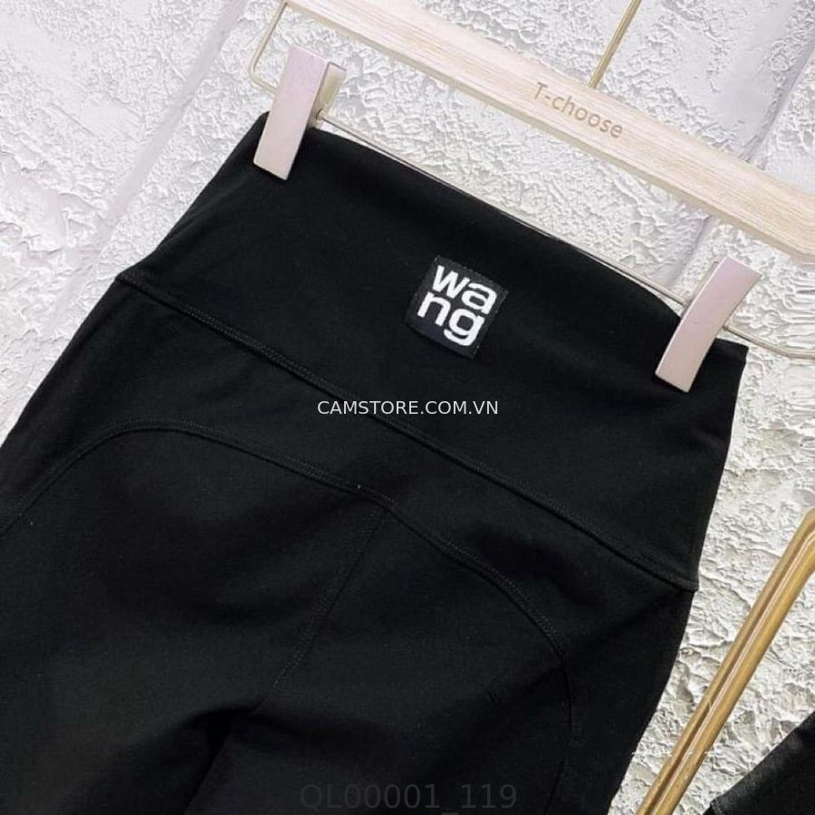 Hassy | Quần legging ngố đính logo Wang cạp cao tôn dáng MSKV | Hassy.vn - Thời trang nữ hot trend