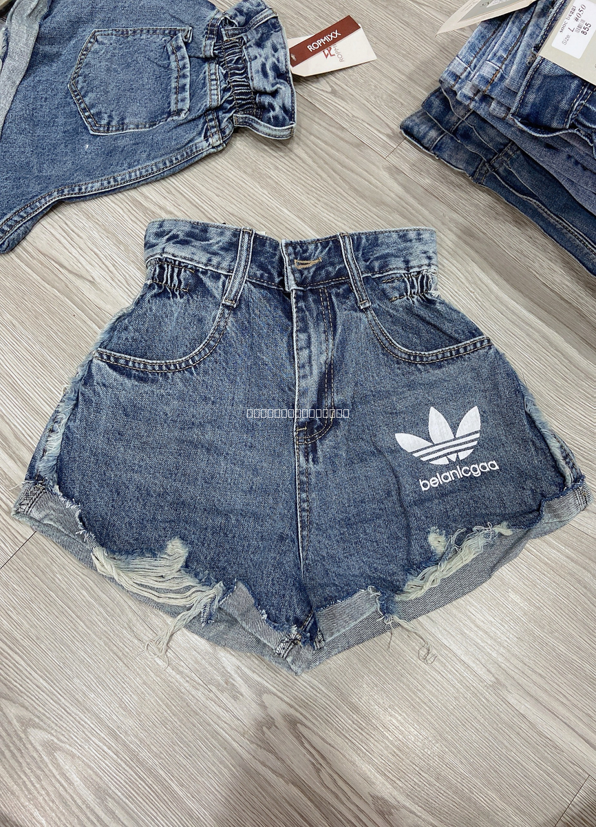 Hassy | Quần short jean QC lưng chun rách adids 050 KT | Hassy.vn - Thời trang nữ hot trend