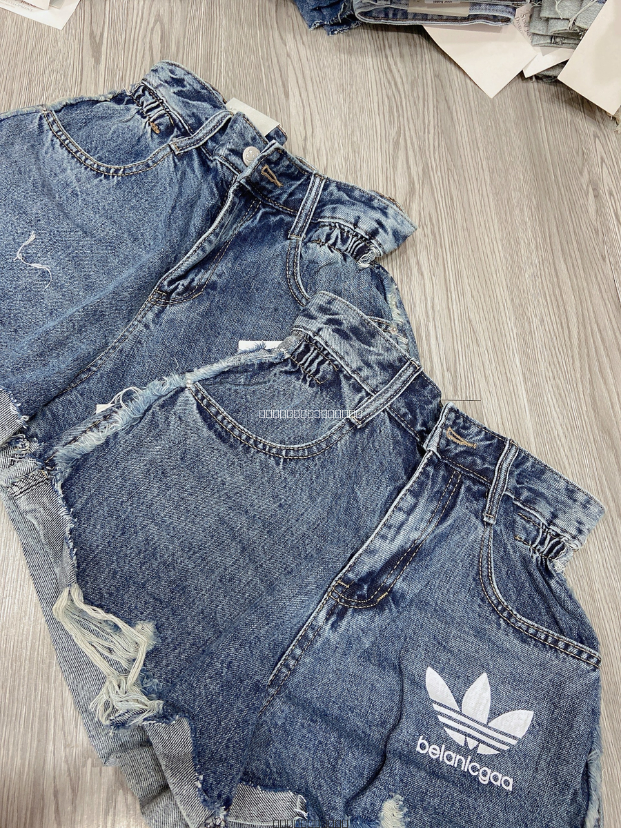 Hassy | Quần short jean QC lưng chun rách adids 050 KT | Hassy.vn - Thời trang nữ hot trend