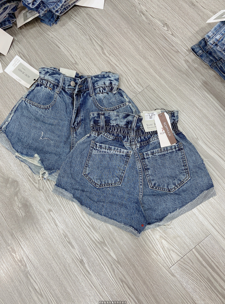 Hassy | Quần short jean QC lưng chun rách adids 050 KT | Hassy.vn - Thời trang nữ hot trend