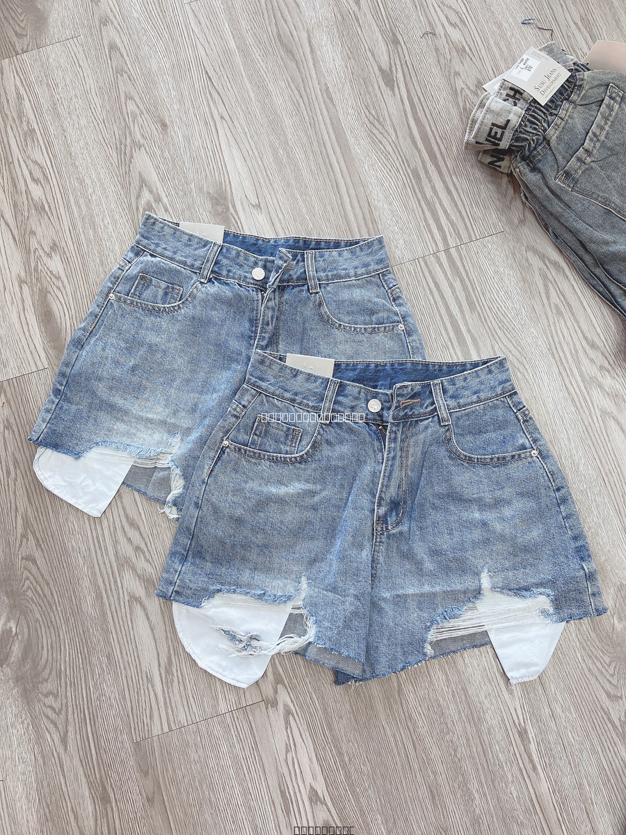 Hassy | Quần short jean QC rách lai lộ túi 991 HS | Hassy.vn - Thời trang nữ hot trend