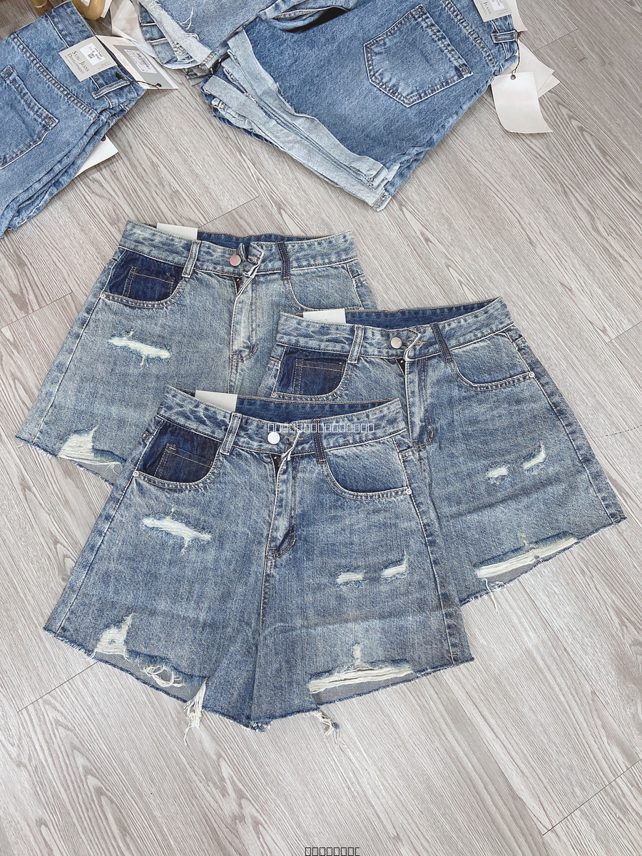 Hassy | Quần short jean QC rách in AMI HS | Hassy.vn - Thời trang nữ hot trend