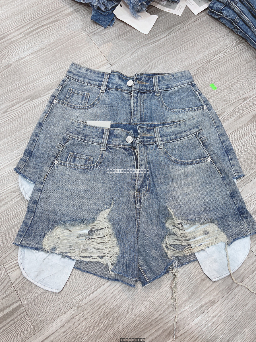 Hassy | Quần short jean QC rách lai lộ túi 990 HS | Hassy.vn - Thời trang nữ hot trend