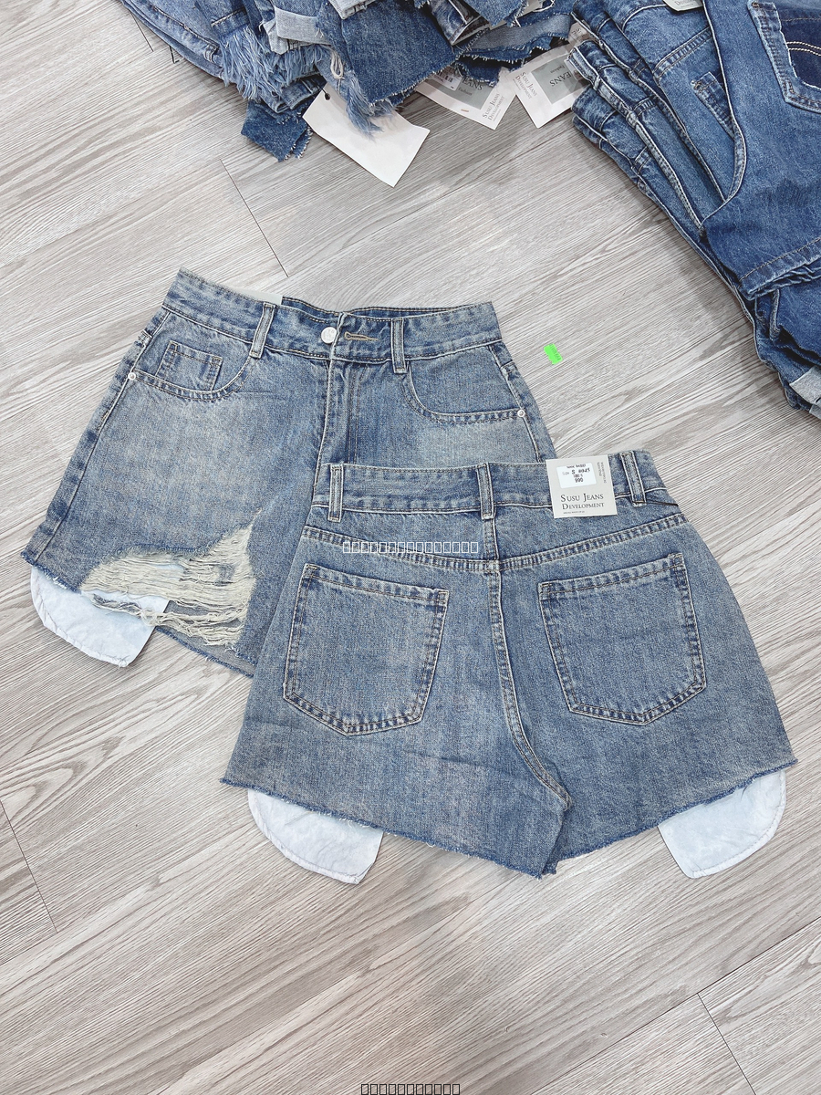 Hassy | Quần short jean QC rách lai lộ túi 990 HS | Hassy.vn - Thời trang nữ hot trend