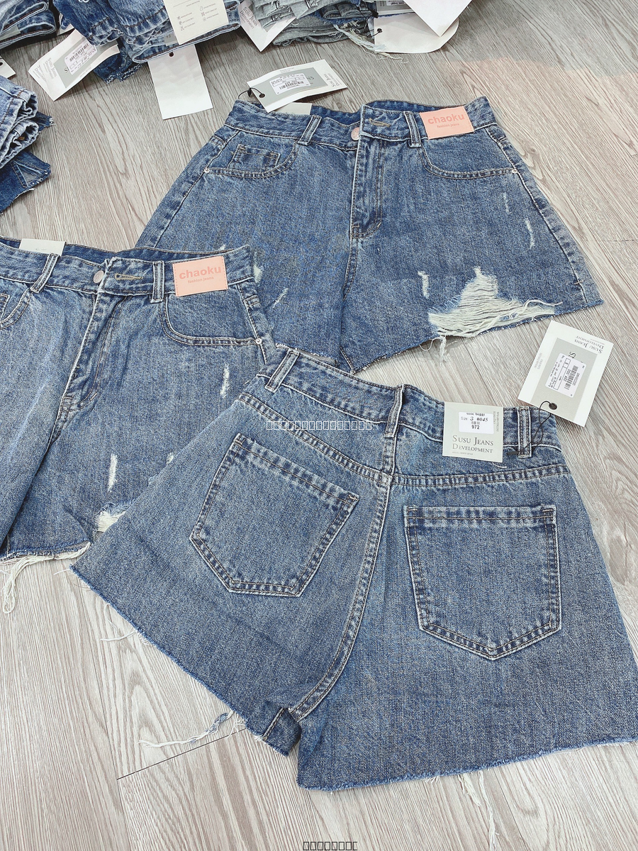 Hassy | Quần short jean QC rách lai tag da hồng HS | Hassy.vn - Thời trang nữ hot trend