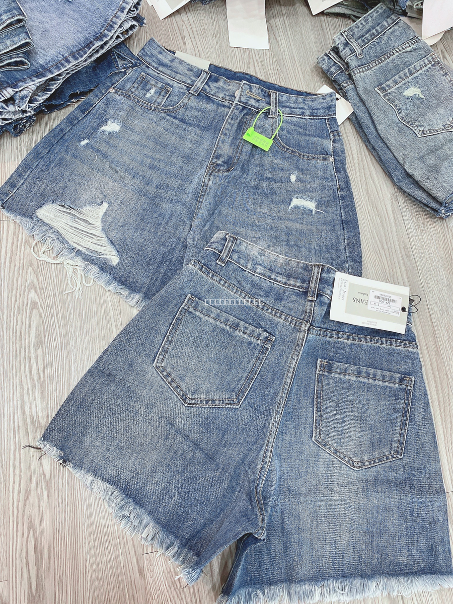 Hassy | Quần short jean lưng cao rách 859 HS | Hassy.vn - Thời trang nữ hot trend