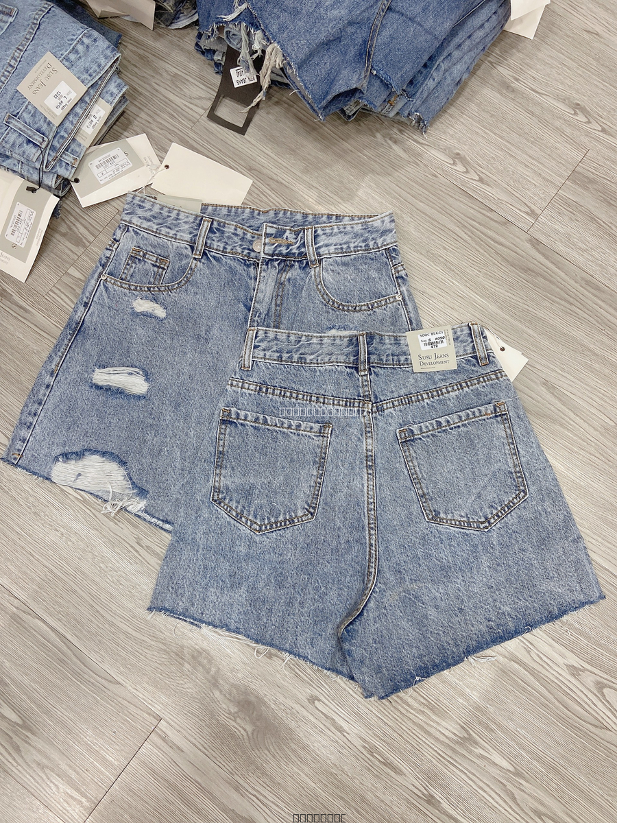 Hassy | Quần short jean lưng cao rách 472 HS | Hassy.vn - Thời trang nữ hot trend